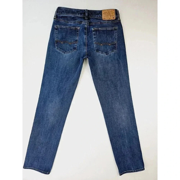 American Eagle Outfitters Size 29X32 Men's Slim Straight Flex/4 360 Blue Jeans - Picture 1 of 12